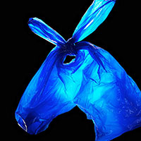 002 1 Still Life Product Photographer Pedersen donkey bag carrier plastic abstract morph animal 